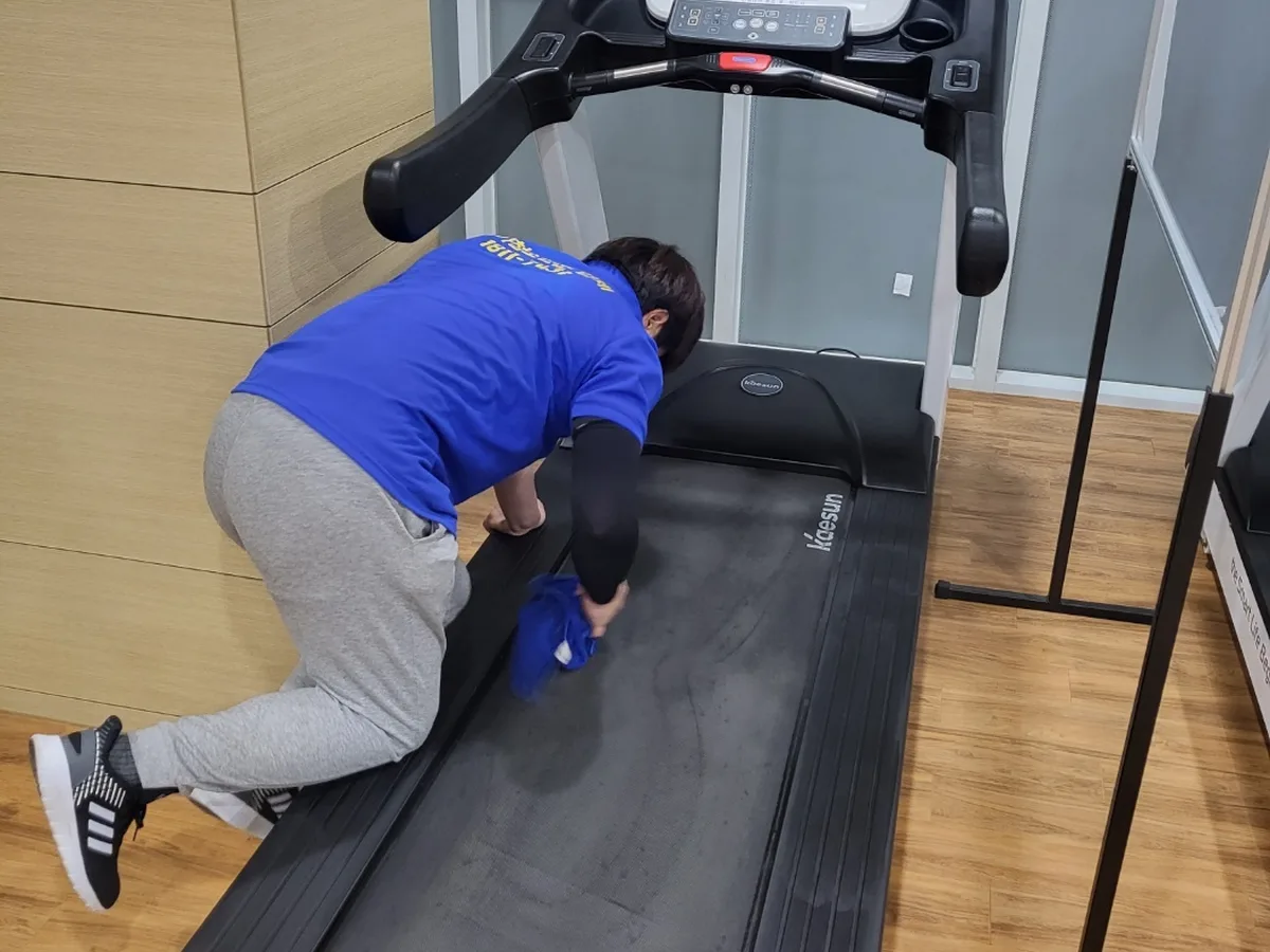 함양군 서하면 피트니스 라커 검사실 위생청소 사례 - 행진크린