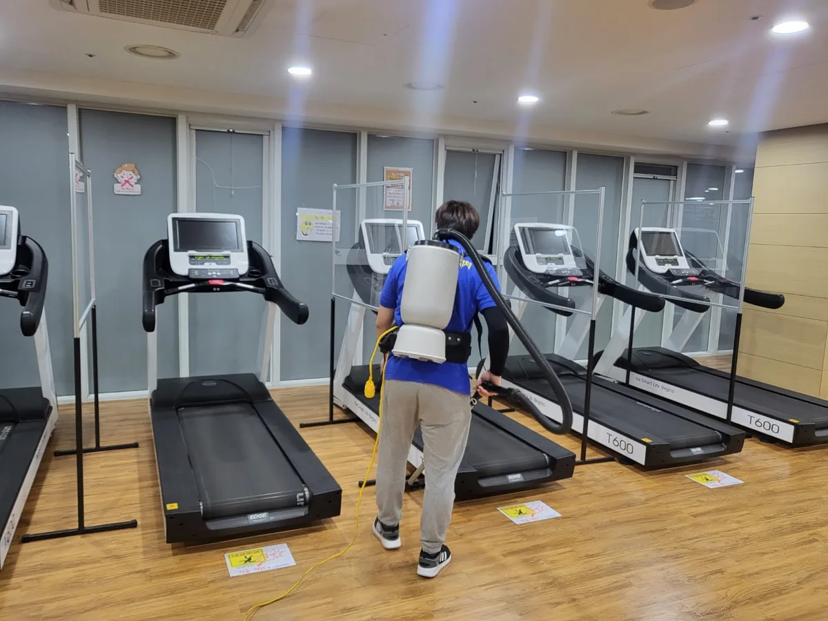 함양군 지곡면 헬스장 탕비실 직원 휴게공간 위생청소 사례 - 행진크린